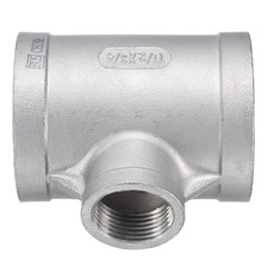 Tee Pipe Fitting 3/4″ x 1-1/2″ x 1-1/2″ NPT Female Reducer 3 Way T Connector