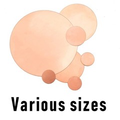 1 Pcs Pure Copper Round Plate, 9 Gauge 0.12″ Thickness x 4″ Diameter, Copper …