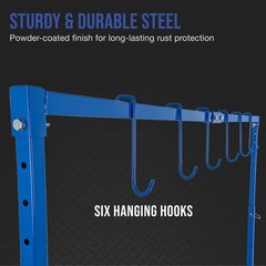 7-Foot Adjustable Height Paint Hanger Drying Rack, Auto Body Shop Painting Stand