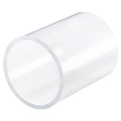 MECCANIXITY Acrylic Pipe Rigid Round Tube Clear 2 70mm x 80mm,