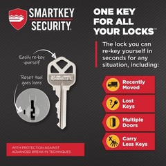 Kwikset Henley Entry Door Handle with Lock and Key, Secure Keyed Reversible L…