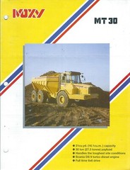 Equipment Data Sheet – Moxy – MT 30 – Articulated Dump Truck – Brochure (E6412)