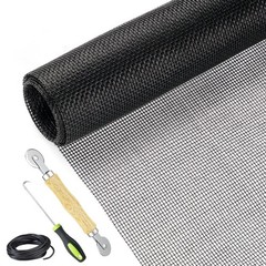 Lengtimo Fiberglass Screen Repair Kit, Black, 48″ x 110″, x Black