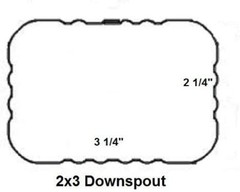 VYH Gutter Downspout Y Connector 2×3 Standard Left High Gloss White