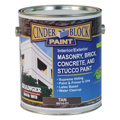 Rae 9614-01 Exterior Paint, Flat, Water Base, Tan, 1 Gal