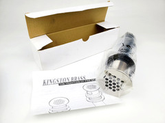 Kingston Trimscape KB4006 Brass Grid Bathroom Sink Drain w/o Overflow Pol Nickel