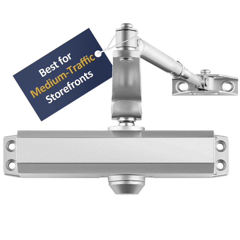Lawrence Medium Duty Commercial Automatic Door Closer – Surface-Mounted Auto