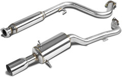3.5 Inches round Muffler Tip Catback Exhaust System Compatible with 05-10 Chevy