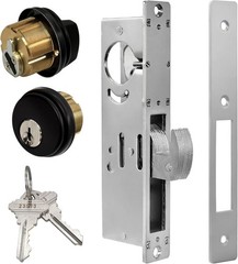Storefront Door Lock Commercial Mortise Hook Bolt, Solid Brass Cylinder with …