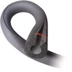 3/4 In. X 6 Ft. Rubber Self-Seal Pipe Wrap Insulation