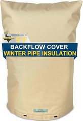 Insulated Backflow Preventer Cover – 14″W x 26″H, Winter Pipe Freeze Protection,