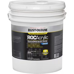 Rust-Oleum 316531 Acrylic Enamel Coating, White, 5 Gal.