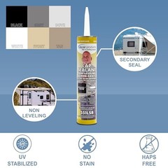Black Non Leveling Lap Sealant for RV 10.3 Oz