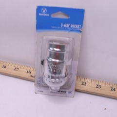 WestingHouse Turn-Knob Socket Brushed Nickel Finish 3-Way 2.63″L 70406