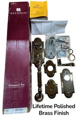 Baldwin 85365-003-2LFD Full Dummy Kit Ashton Series Left Lifetime Polished Brass