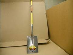 New Structron Shovel w/Porogrip Nonslip Fiberglass Handle & Tempered Steel Blade