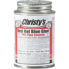 Christy’s 4 Oz. Low VOC Red Hot Blue Glue PVC Cement 505200 Christy’s 505200 4