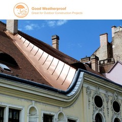 uxcell Copper Flashing 99.95% Pure, 0.5mm 3500mm x 150mm x 0.5mm, Red