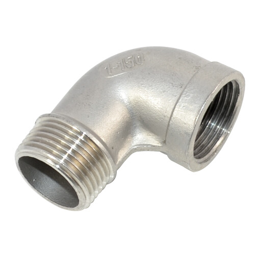 1″ inch NPT Female x Male 90 degree Elbow Threaded Pipe Fitting SS 304 Adapter