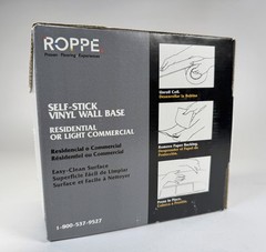 Roppe Self-Stick Vinyl Wall Base 2.5in x 20ft Residential