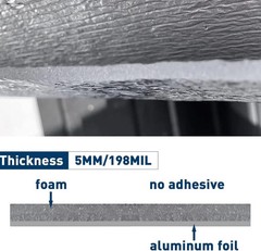 16/22Sqft Ceilings Door Reflective Foam Core Insulation Radiant Barrier Mat