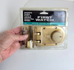 FIRST WATCH™ Double Cylinder Interlocking Deadbolt (#1125) – NEW & Sealed