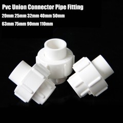 PVC Metric Plumbing Fittings Pipe For Aquarium Fish Tank Pond Solvent Weld White