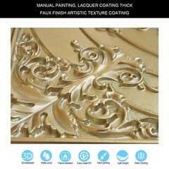 Decorative ceiling tile Emboss interior wall panel PL18 Brass verdigris 10pcs