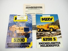 2 Brochures Moxy 5200 6200S Dump Truck + Custom Print 1984