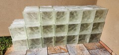 Glass Block 7 3/4 x 7 3/4 x 3 7/8 Premiere Series , Great Condition 60 Blocks
