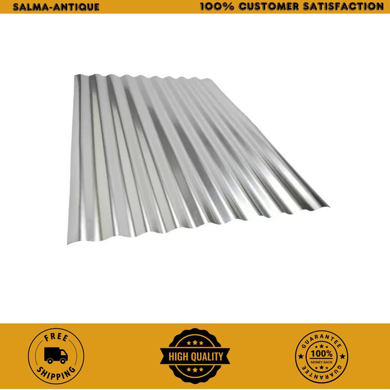 3ft Galvanized Steel Corrugated Project Panel Roofing & Siding 3-Pack 4736011001