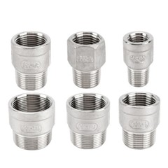 BSP Male to Female Stainless Fitting Adapter Connector 1/8 1/4 3/8 1/2 3/4 to 2