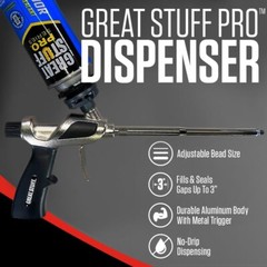 Great Stuff Window & Door 20 oz Foam (12), Gun Cleaner (2), Applicator Gun