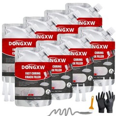 Concrete Crack Filler, 8 PCS Cement Crack Repair Sealant, Self Leveling Concr…