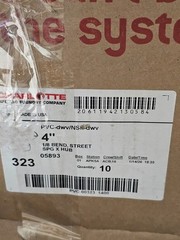 (QTY 10) CHARLOTTE P323 4″ PVC Elbow 45° Street Spigot x Hub