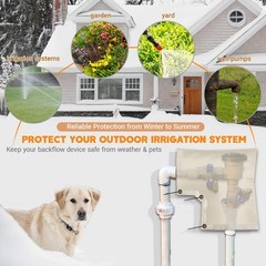 Backflow Preventer Pipe Insulated Cover for Outdoor Winter Freeze Protection