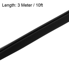 uxcell Edge Trim U Seal Black PVC Plastic U Channel 3/64” – 5/64”,