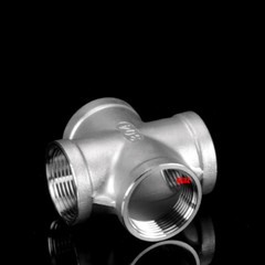 304 Stainless Steel 4 Way Pipe Fitting BSP Thread Female/Male Connector Adaptor