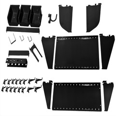 Wall Control Kt-400-Wrk B Slotted Tool Board Workstation Accessory Kit For Wall