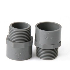 PVC Water Supply Pipe Male Thread Fittings Adapter Joint Various Sizes – 3Colors