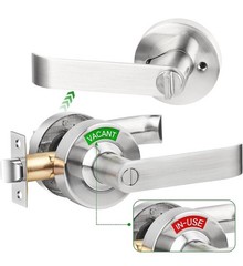 💪Commercial Vacant Occupied Bathroom Lock – Stainless Steel Privacy Door Lock