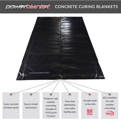 Powerblanket MD0520 Heated Concrete Blanket – 5′ x 20′ Heated Dimensions – 6’…