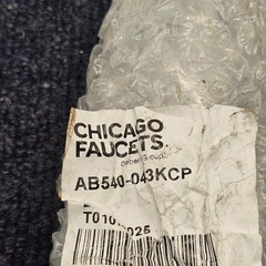 (QTY 2) Chicago Faucets Chrome Plated Replacement Adapters For 540 Series Faucet