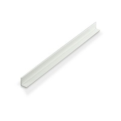 White 5/16″ x 7/16″ x 3/64″ (.047″) Thick Styrene Plastic U-Channel/C-Channel