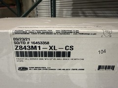 Zurn Z843M1-XL-CS Chrome Commercial Service Sink Faucet Aqua 8”CC W/Check Stops