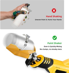 Paint Shaker for Reciprocating Saws, Spray Can Paint Mixer Fits 2″ to 4″ Cans Pa