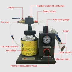 Pneumatic Double-end Glue Dispenser Glue Brushing Machine Shoe Glue Coating Tool