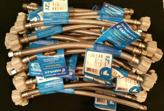 50 PACK Toilet Supply Line Stainless Braided 3/8″ Compression x Ballcock x 12″