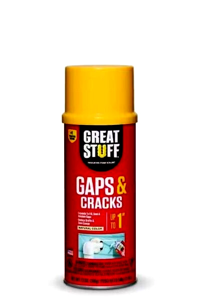GREAT STUFF Gaps and Cracks Insulating Foam, Airtight, Weather-Resistant – 12oz.