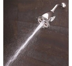 3-Spray 4.1 in. Single Wall MountHigh Pressure Fixed Adjustable Shower Head in P